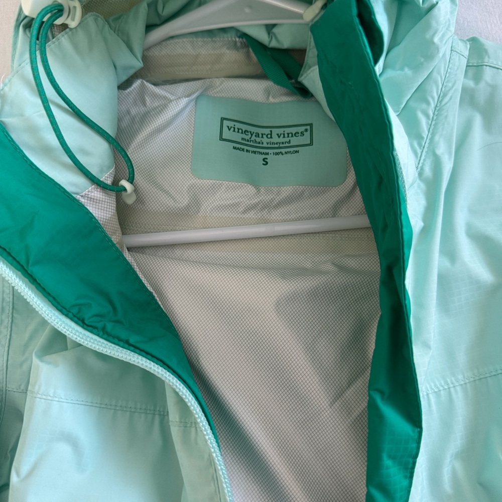 Vineyard Vines Light Green Raincoat - Picture 2 of 3
